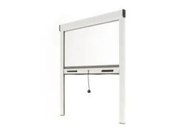 Avosdim Insektenschutzrollo für Fenster Aluminium 100cm x 160cm Weiß