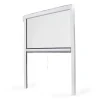 Avosdim Insektenschutzrollo für Fenster PVC 80cm x 130cm Weiß