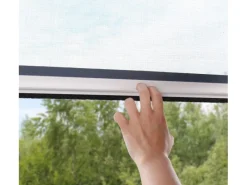 Avosdim Insektenschutzrollo für Fenster PVC 80cm x 130cm Weiß
