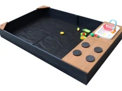 Online AXI Kelly Sandkasten mit Spielküchenzeile Anthrazit - Braun 180 x 115 x 22 cm