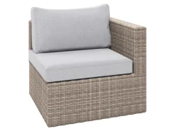 Best Balkonmöbel-Set Olea Mini 5-teilig Polyrattan Hellgrau