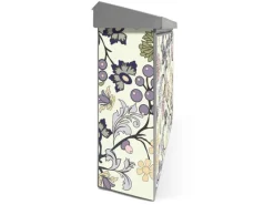 New Banjado Briefkasten Edelstahl 38.5x31.5x12cm Ohne Zeitungsfach Inkl. Montagematerial Motiv Florale Tapete