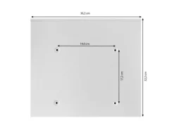 Banjado Briefkasten Weiß 36.2x32.2x10cm Groß / Inkl. Montagematerial & 2 Schlüsseln / Mit Namensschild Motiv Zwergenhausen