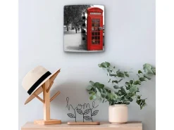 Sale Banjado Design Schlüsselkasten Aus Edelstahl Für 10 Schlüssel 24x21,5x7cm Mit Magnetverschluss Motiv London Red Telephone