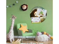 Banjado Magnettafel Rund Größe 47cm Magnetwand Schwarz Aus Metall Magnetpinnwand Pinnwand Motiv Sonne Im Herzen