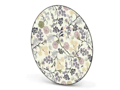 Outlet Banjado Magnettafel Rund Größe 47cm Magnetwand Schwarz Aus Metall Magnetpinnwand Pinnwand Motiv Florale Tapete