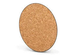 Banjado Magnettafel Rund Größe 47cm Magnetwand Schwarz Aus Metall Magnetpinnwand Pinnwand Motiv Kork