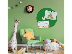 Best Banjado Magnettafel Rund Größe 47cm Magnetwand Schwarz Aus Metall Magnetpinnwand Pinnwand Motiv Grün