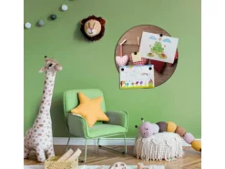 Banjado Magnettafel Rund Größe 47cm Magnetwand Schwarz Aus Metall Magnetpinnwand Pinnwand Motiv Herzen