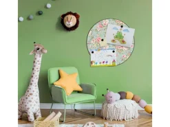 Online Banjado Magnettafel Rund Größe 47cm Magnetwand Schwarz Aus Metall Magnetpinnwand Pinnwand Motiv Altrosa Blume