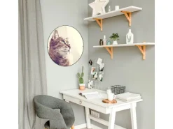 Online Banjado Magnettafel Rund Größe 47cm Magnetwand Schwarz Aus Metall Magnetpinnwand Pinnwand Motiv Holgerson