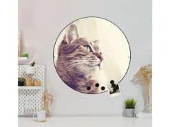 Online Banjado Magnettafel Rund Größe 47cm Magnetwand Schwarz Aus Metall Magnetpinnwand Pinnwand Motiv Holgerson