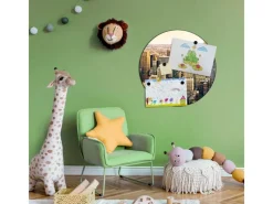 Online Banjado Magnettafel Rund Größe 47cm Magnetwand Schwarz Aus Metall Magnetpinnwand Pinnwand Motiv New York City