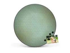 Banjado Magnettafel Rund Größe 47cm Magnetwand Schwarz Aus Metall Magnetpinnwand Pinnwand Motiv Punkte Im Focus