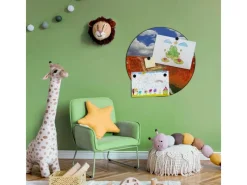 Banjado Magnettafel Rund Größe 47cm Magnetwand Schwarz Aus Metall Magnetpinnwand Pinnwand Motiv Grand Canyon