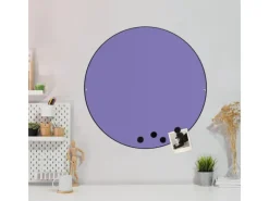 Best Banjado Magnettafel Rund Größe 47cm Magnetwand Schwarz Aus Metall Magnetpinnwand Pinnwand Motiv Lavendel