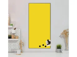 Discount Banjado Magnettafel 37x78cm Magnetwand Schwarz Aus Metall Magnetpinnwand Pinnwand Inkl. 4 Magnete Motiv Sonnengelb
