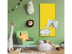 Discount Banjado Magnettafel 37x78cm Magnetwand Schwarz Aus Metall Magnetpinnwand Pinnwand Inkl. 4 Magnete Motiv Sonnengelb