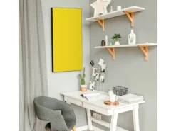 Discount Banjado Magnettafel 37x78cm Magnetwand Schwarz Aus Metall Magnetpinnwand Pinnwand Inkl. 4 Magnete Motiv Sonnengelb