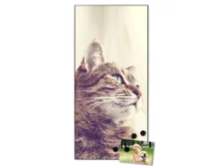 Banjado Magnettafel 37x78cm Magnetwand Schwarz Aus Metall Magnetpinnwand Pinnwand Inkl. 4 Magnete Motiv Holgerson