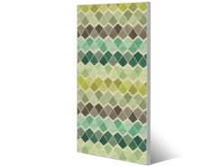 Banjado Magnettafel 37x78cm Magnetwand Silber Aus Metall Magnetpinnwand Pinnwand Inkl. 4 Magnete Motiv Vier Farben Grün