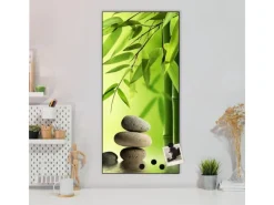 Sale Banjado Magnettafel 37x78cm Magnetwand Schwarz Aus Metall Magnetpinnwand Pinnwand Inkl. 4 Magnete Motiv Innere Ruhe