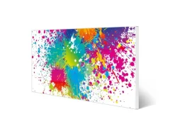 Outlet Banjado Magnettafel 78x37cm Magnetwand Weiß Aus Metall Magnetpinnwand Pinnwand Inkl. 4 Magnete Motiv Farbspritzer