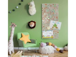 Discount Banjado Magnettafel 37x78cm Magnetwand Weiß Aus Metall Magnetpinnwand Pinnwand Inkl. 4 Magnete Motiv Grüne Fliesen