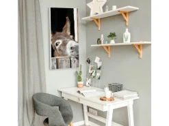 Banjado Magnettafel 37x78cm Magnetwand Weiß Aus Metall Magnetpinnwand Pinnwand Inkl. 4 Magnete Motiv Nicki