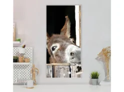 Banjado Magnettafel 37x78cm Magnetwand Weiß Aus Metall Magnetpinnwand Pinnwand Inkl. 4 Magnete Motiv Nicki