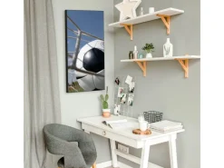 Clearance Banjado Magnettafel 37x78cm Magnetwand Schwarz Aus Metall Magnetpinnwand Pinnwand Inkl. 4 Magnete Motiv Fußball