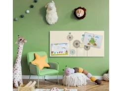 Banjado Magnettafel 78x37cm Magnetwand Weiß Aus Metall Magnetpinnwand Pinnwand Inkl. 4 Magnete Motiv Kugelfontänen