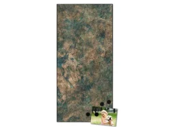 Banjado Magnettafel 37x78cm Magnetwand Schwarz Aus Metall Magnetpinnwand Pinnwand Inkl. 4 Magnete Motiv Kupfer Patina