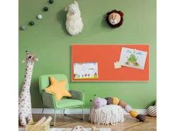 Clearance Banjado Magnettafel 78x37cm Magnetwand Weiß Aus Metall Magnetpinnwand Pinnwand Inkl. 4 Magnete Motiv Orange