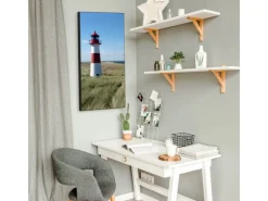 Outlet Banjado Magnettafel 37x78cm Magnetwand Schwarz Aus Metall Magnetpinnwand Pinnwand Inkl. 4 Magnete Motiv Leuchtturm