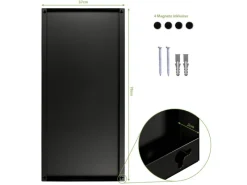 Outlet Banjado Magnettafel 37x78cm Magnetwand Schwarz Aus Metall Magnetpinnwand Pinnwand Inkl. 4 Magnete Motiv Leuchtturm