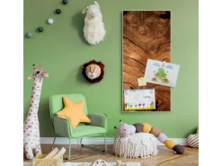 Sale Banjado Magnettafel 37x78cm Magnetwand Weiß Aus Metall Magnetpinnwand Pinnwand Inkl. 4 Magnete Motiv Trockenes Holz