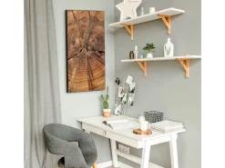 Outlet Banjado Magnettafel 37x78cm Magnetwand Schwarz Aus Metall Magnetpinnwand Pinnwand Inkl. 4 Magnete Motiv Jahresringe