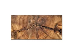 Banjado Magnettafel 78x37cm Magnetwand Schwarz Aus Metall Magnetpinnwand Pinnwand Inkl. 4 Magnete Motiv Jahresringe