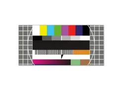 Banjado Magnettafel 78x37cm Magnetwand Silber Aus Metall Magnetpinnwand Pinnwand Inkl. 4 Magnete Motiv Testbild