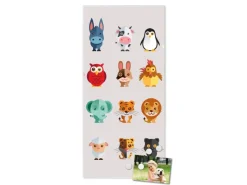 Banjado Magnettafel 37x78cm Magnetwand Weiß Aus Metall Magnetpinnwand Pinnwand Inkl. 4 Magnete Motiv Freunde