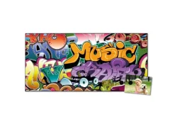 Online Banjado Magnettafel 78x37cm Magnetwand Schwarz Aus Metall Magnetpinnwand Pinnwand Inkl. 4 Magnete Motiv Graffiti