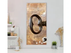 Online Banjado Magnettafel 37x78cm Magnetwand Silber Aus Metall Magnetpinnwand Pinnwand Inkl. 4 Magnete Motiv Schlüssel