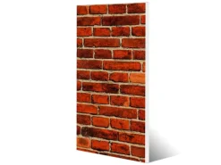 Banjado Magnettafel 37x78cm Magnetwand Weiß Aus Metall Magnetpinnwand Pinnwand Inkl. 4 Magnete Motiv Ziegelwand