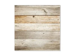 Banjado Magnettafel 50x50cm Magnetwand Weiß Aus Metall Magnetpinnwand Pinnwand Inkl. 4 Magnete Motiv Graues Holz