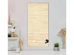 Online Banjado Magnettafel 37x78cm Magnetwand Silber Aus Metall Magnetpinnwand Pinnwand Inkl. 4 Magnete Motiv Bretter