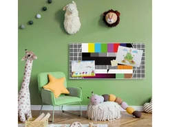 Discount Banjado Magnettafel 78x37cm Magnetwand Weiß Aus Metall Magnetpinnwand Pinnwand Inkl. 4 Magnete Motiv Testbild