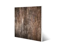 Banjado Magnettafel 50x50cm Magnetwand Weiß Aus Metall Magnetpinnwand Pinnwand Inkl. 4 Magnete Motiv Altes Holz