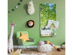 Clearance Banjado Magnettafel 37x78cm Magnetwand Weiß Aus Metall Magnetpinnwand Pinnwand Inkl. 4 Magnete Motiv Zwischen Bäumen 5