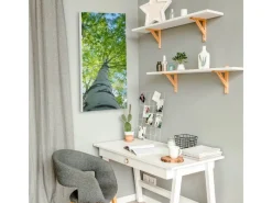 Clearance Banjado Magnettafel 37x78cm Magnetwand Weiß Aus Metall Magnetpinnwand Pinnwand Inkl. 4 Magnete Motiv Zwischen Bäumen 5